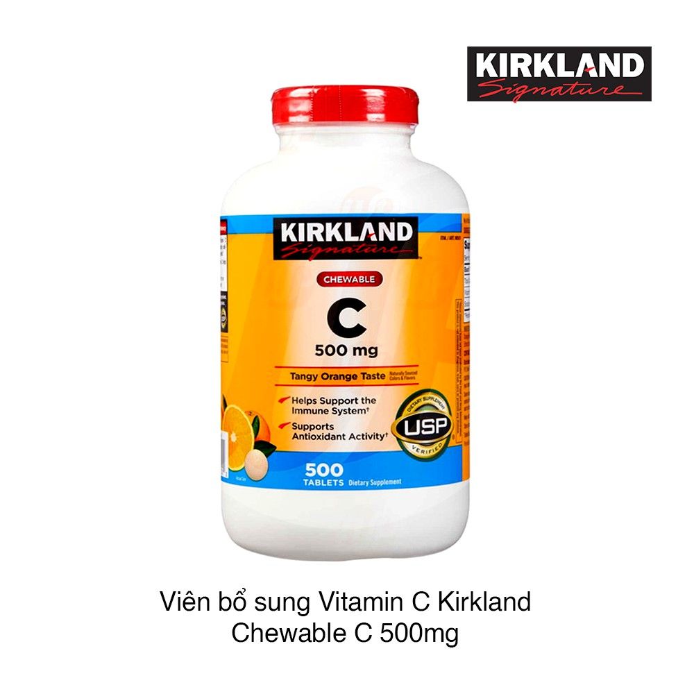 Viên uống, viên ngậm bỏ sung vitamin c Kirkland