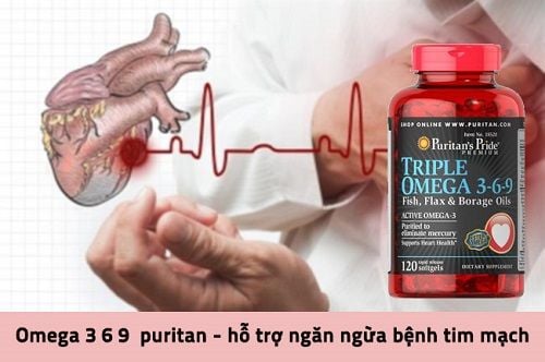 Viên uống hỗ trợ tim mạch Puritan's Pride Maximum Strength Triple Omega 3-6-9