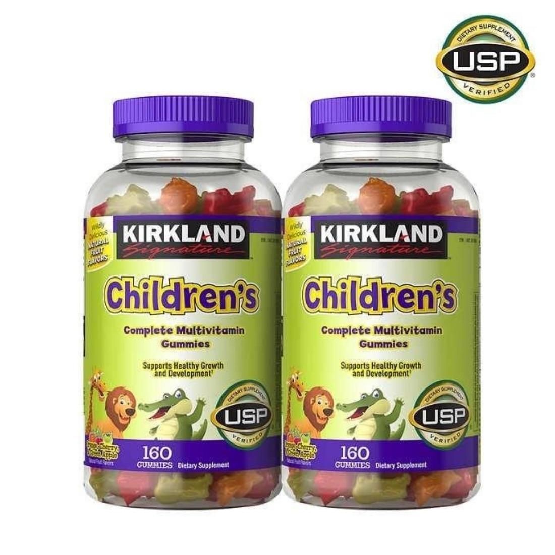 Kẹo dẻo vitamin tổng hợp cho trẻ em Kirkland Childrens Complete Multivitamin Gummies – 160 viên