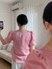 Áo công sở nữ thời trang Eden – ASM267 tay ngắn phối hoa nổi