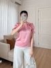 Áo công sở nữ thời trang Eden – ASM267 tay ngắn phối hoa nổi