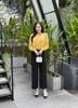 Áo công sở tay dài cổ tròn thời trang Eden - ASM260