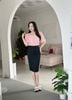 Áo kiểu công sở cổ tim bông hồng bèo thời trang Eden - ASM258