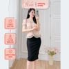Áo kiểu công sở cổ tim tay phồng thời trang Eden - ASM243