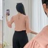 Áo kiểu nữ công sở cổ xếp ly tay lỡ thời trang Eden - ASM248