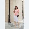 Áo kiểu nữ công sở peplum phối nút thời trang Eden - ASM217