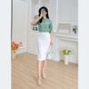 Áo kiểu nữ dáng suông cổ trụ tay lỡ thêu hoa - ASM237