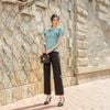 Quần tây công sở nữ ống suông thời trang Eden - Q007