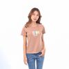 Áo thun nữ tay ngắn cổ tròn thời trang Eden in chữ - AT095