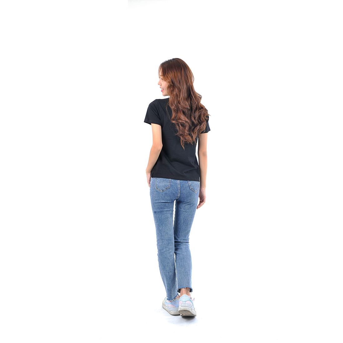 Áo thun nữ tay ngắn cổ tròn thời trang Eden in chữ - AT095