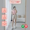 Áo thun nữ tay ngắn cổ tròn thời trang Eden thêu chữ - AT090