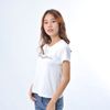 Áo thun nữ tay ngắn cổ tròn thời trang Eden thêu chữ - AT094