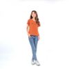 Áo thun nữ tay ngắn cổ tròn thời trang Eden thêu chữ - AT094