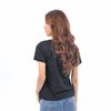 Áo thun nữ tay ngắn cổ tròn thời trang Eden thêu chữ - AT097