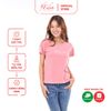 Áo thun nữ tay ngắn cổ tròn thời trang Eden thêu chữ - AT097