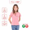 Áo thun nữ tay ngắn cổ tròn thời trang Eden thêu chữ - AT098