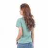 Áo thun nữ tay ngắn cổ tròn thời trang Eden thêu hình - AT092