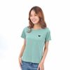 Áo thun nữ tay ngắn cổ tròn thời trang Eden thêu hình - AT092