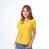 Áo thun nữ tay ngắn cổ tròn thời trang Eden thêu hình - AT104