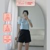 Áo thun nữ tay ngắn cổ tròn thời trang Eden thêu chữ - AT099