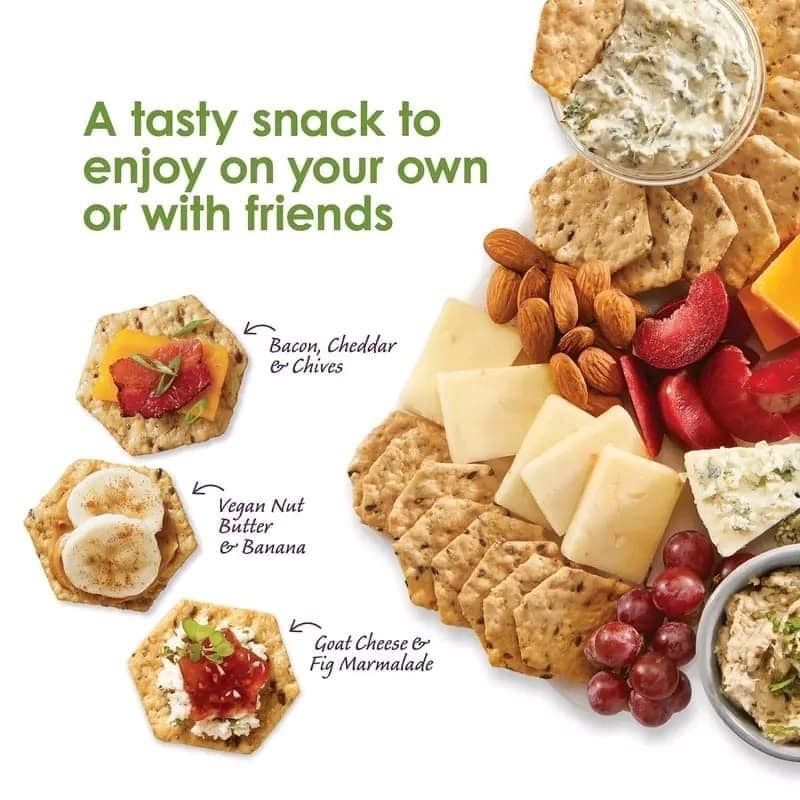 Bánh quy ngũ cốc ăn kiêng Crunchmaster Multi Grain Baked Crackers