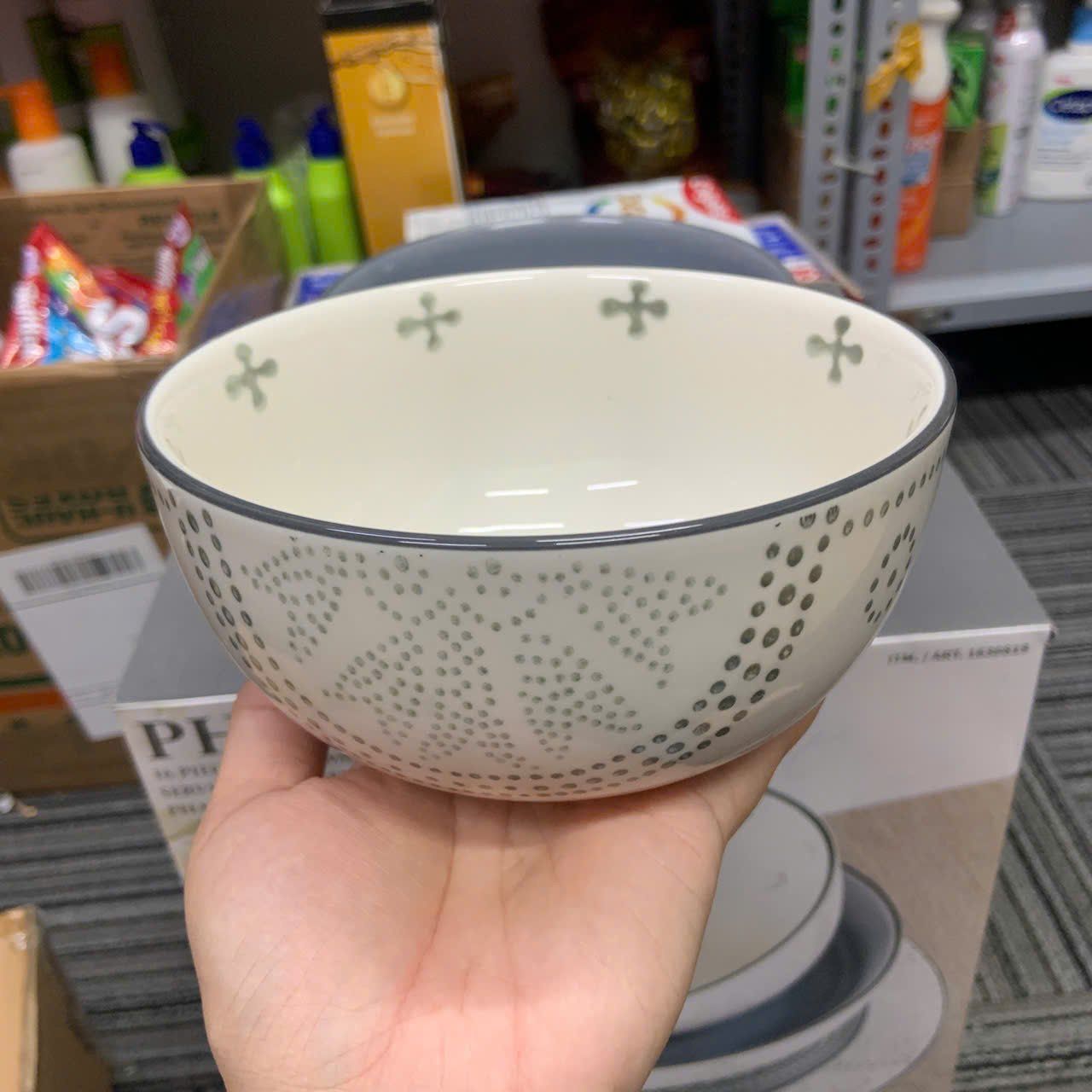 Bộ 16 món chén dĩa Dalton Dinerware Phara Grey Set