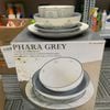 Bộ 16 món chén dĩa Dalton Dinerware Phara Grey Set