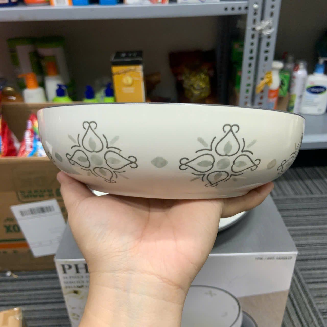 Bộ 16 món chén dĩa Dalton Dinerware Phara Grey Set