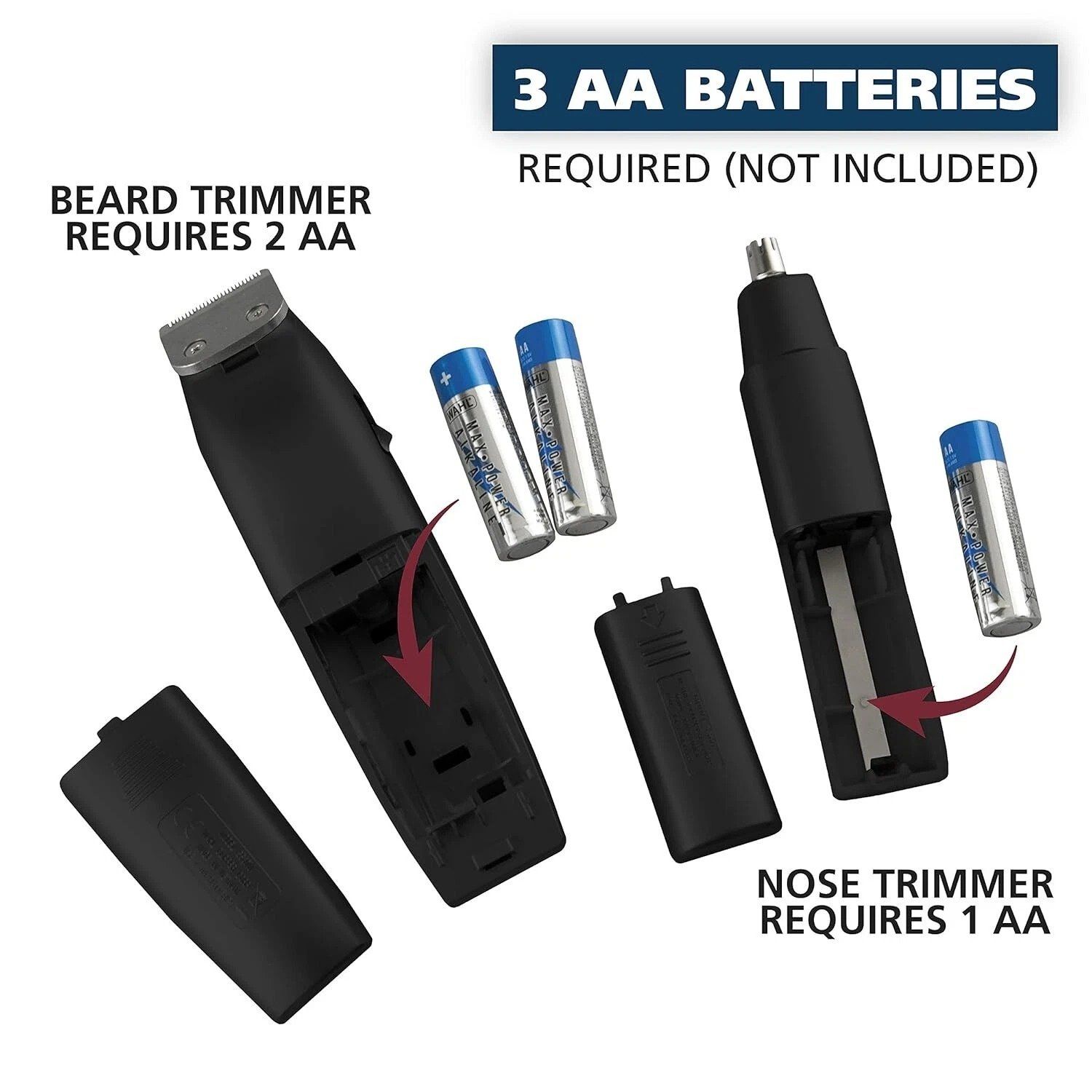 Bộ tông đơ cắt tóc, tỉa lông WAHL Beard Battery Trimmer