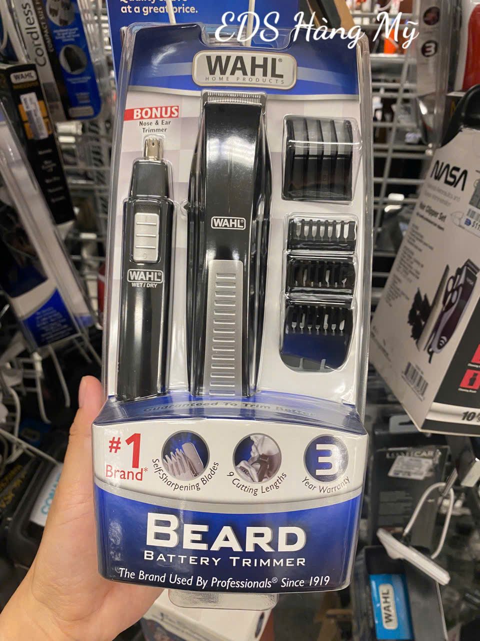 Bộ tông đơ cắt tóc, tỉa lông WAHL Beard Battery Trimmer