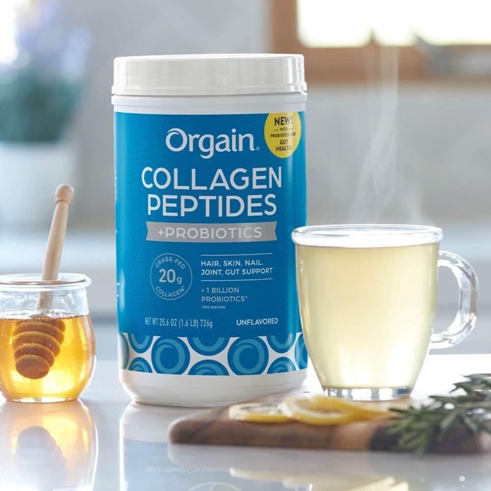 Bột bổ sung Collagen Orgain Collagen Peptides + Probiotics