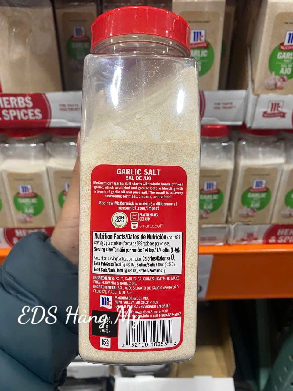 Bột gia vị muối tỏi McCormick Garlic Salt