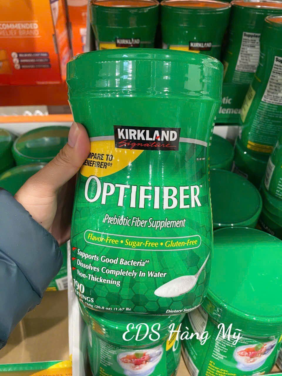 Bột hòa tan bổ sung chất xơ Kirkland Optifiber