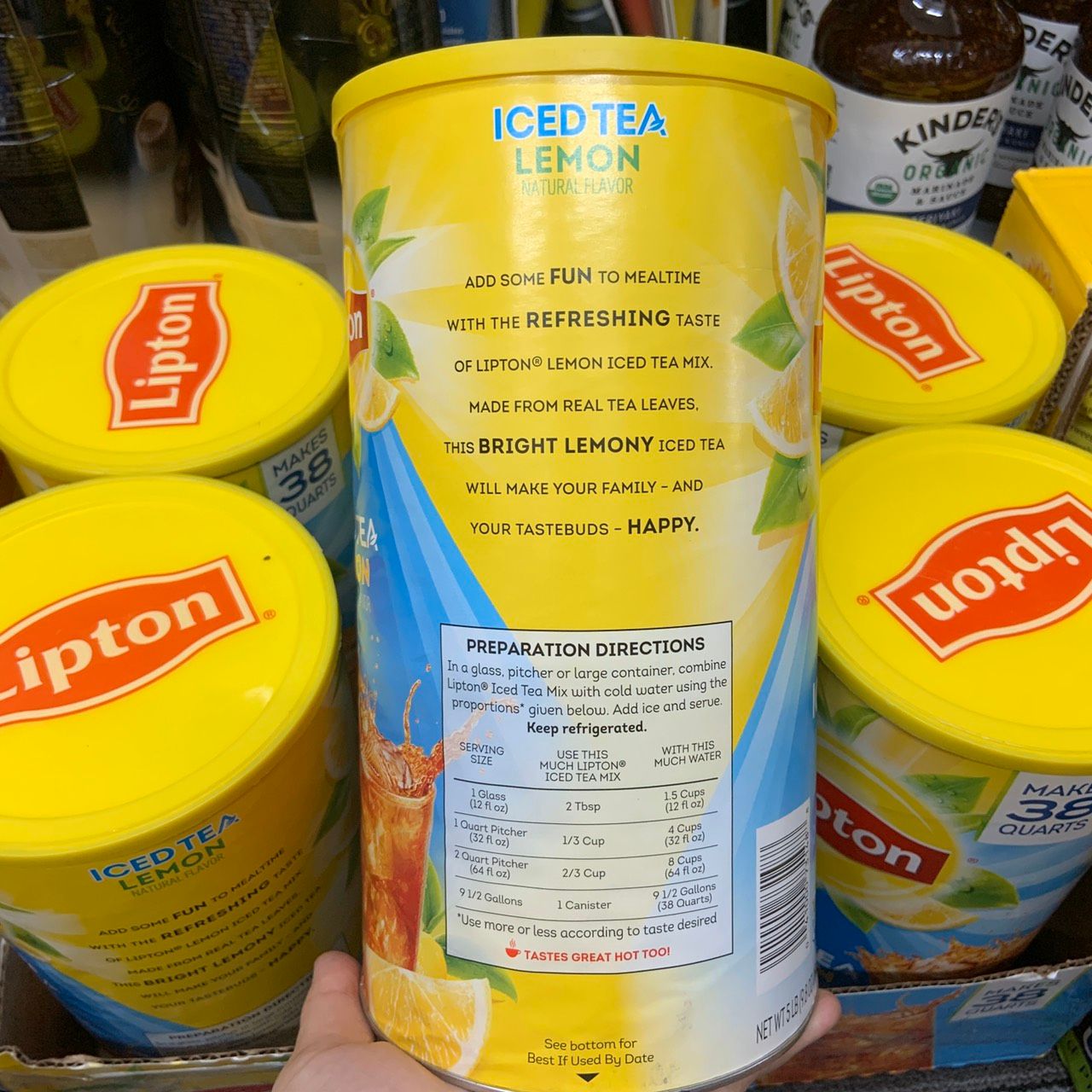 Bột trà chanh Lipton Iced Tea Lemon