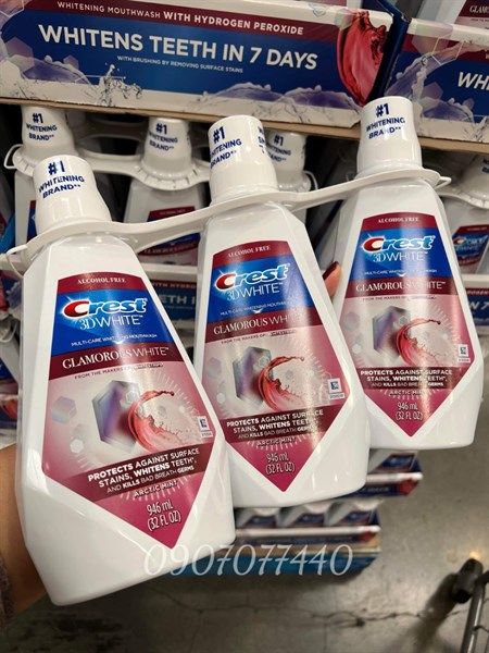 Nước súc miệng cao cấp Crest 3D White Glamorous White