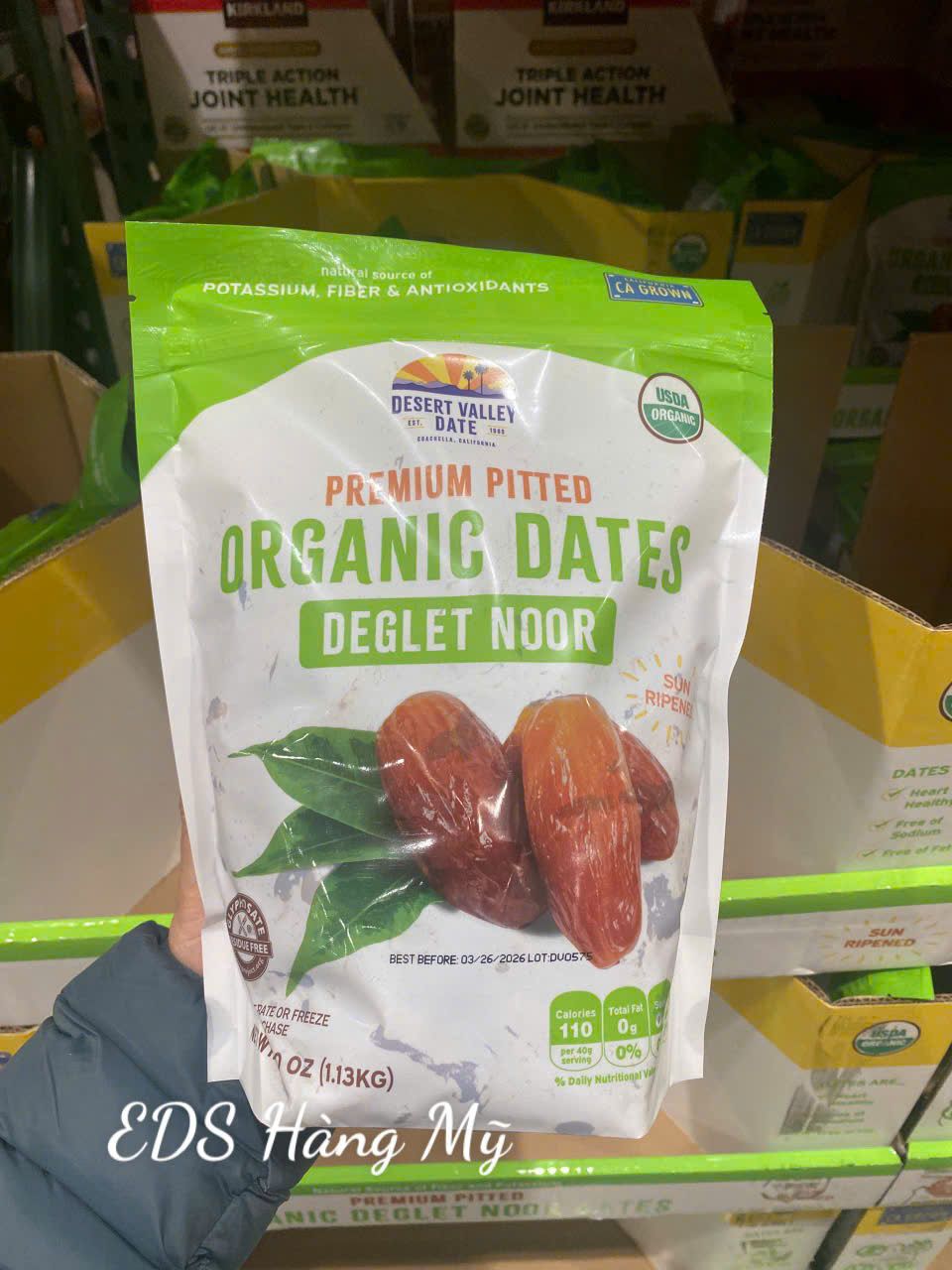 Chà là sấy dẻo Dates Organic Deglet Noor