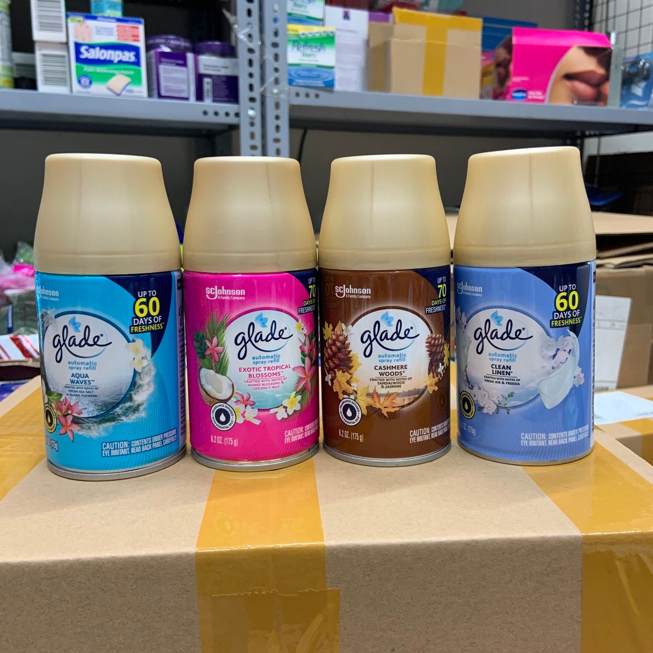 Chai xịt thơm phòng thay thế cho máy xịt tự động Glade