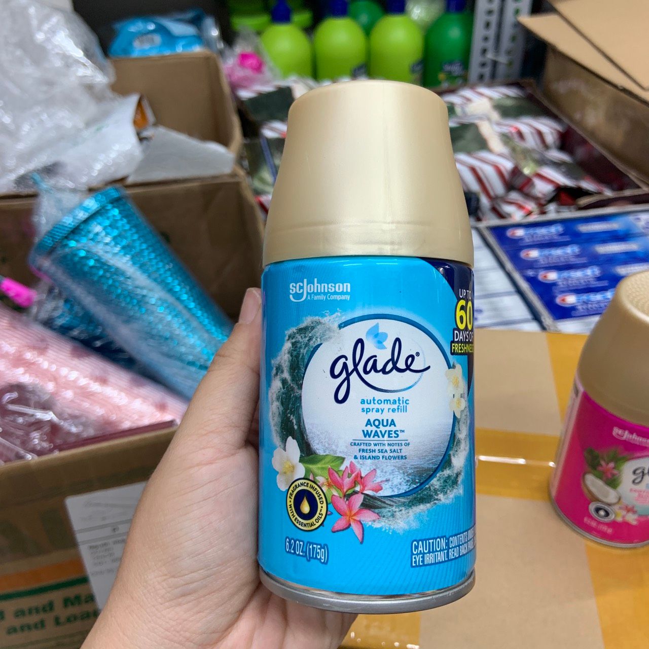 Chai xịt thơm phòng thay thế cho máy xịt tự động Glade