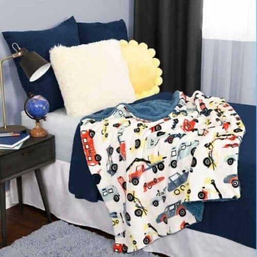 Chăn mền bông 2 mặt dành cho bé Sherpa Fleece Blanket