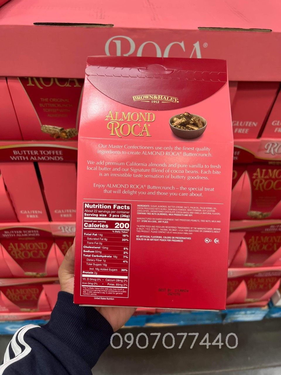 Chocolate hạnh nhân Brown & Haley Almond Roca
