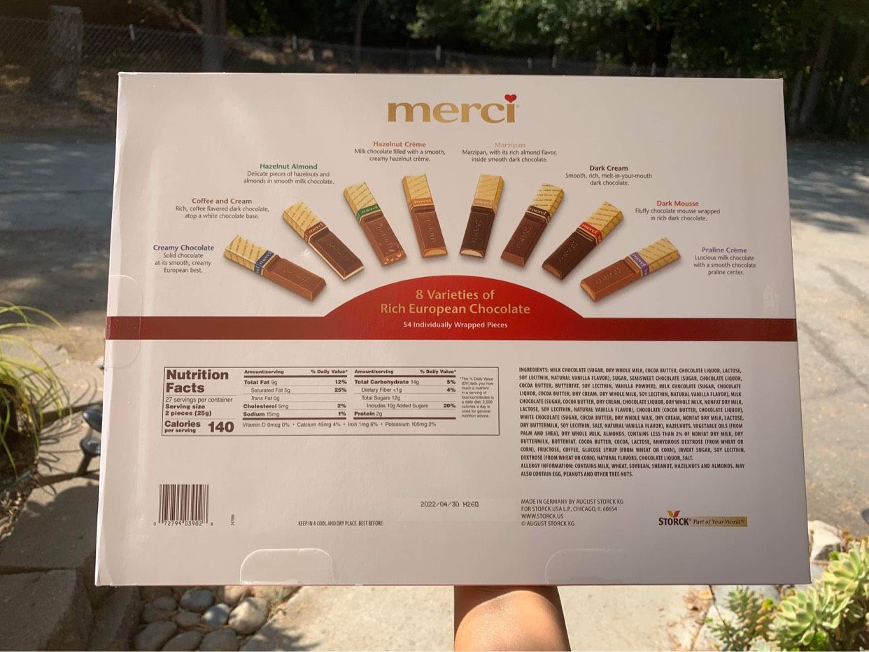 Chocolate thượng hạng Merci Finest Assortment Of European của Đức – 675gr