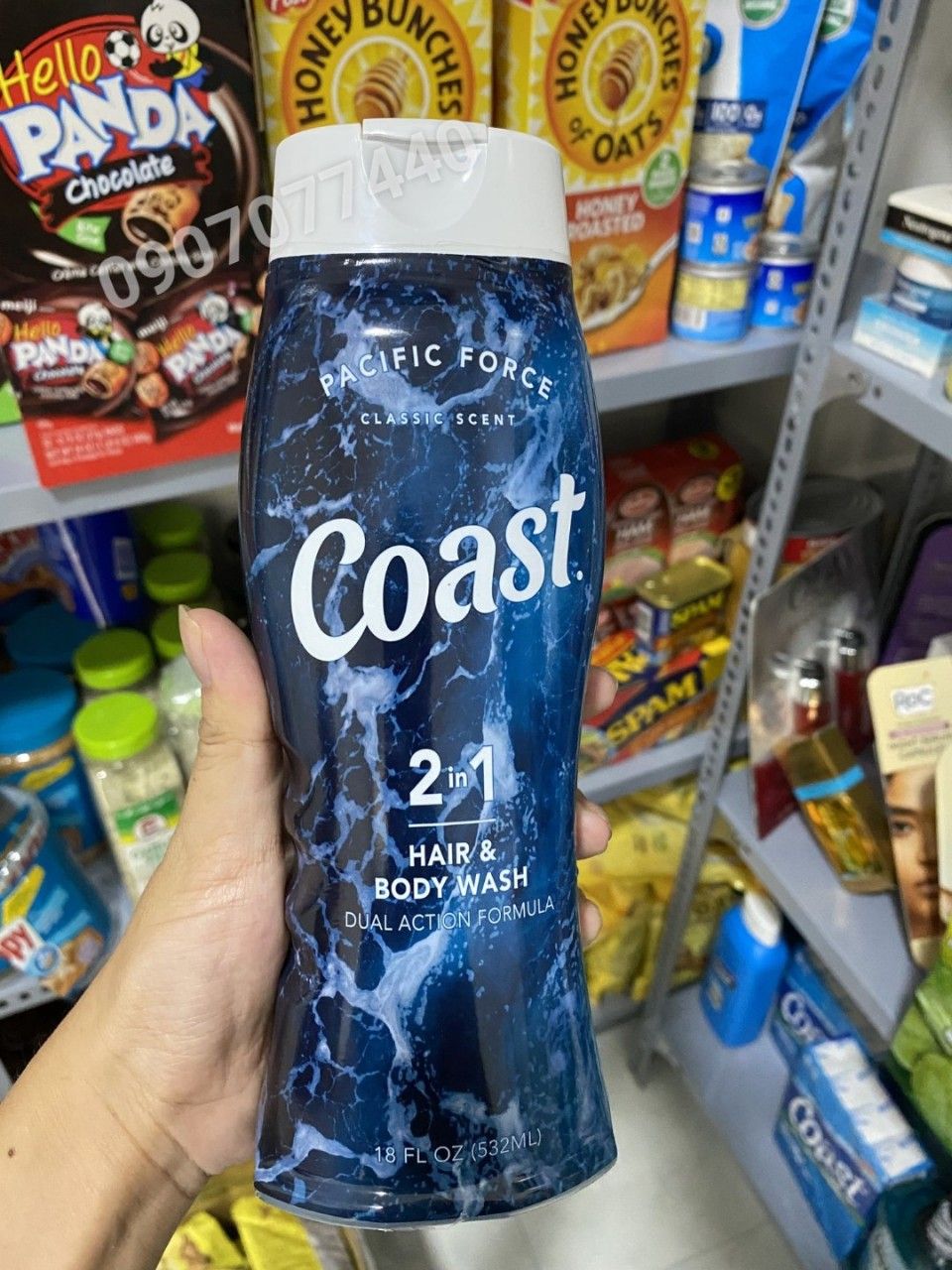 Sữa tắm gội toàn thân Coast 2 in 1 Hair & Body Wash dành cho nam - 532ml