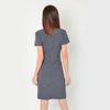 Đầm công sở thời trang Eden cổ vest tay ngắn - D323