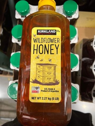  Mật ong Kirkland Wildflower Honey - Chai 2,27kg 