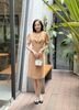 Đầm công sở thời trang Eden cổ nơ - D513