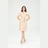 Đầm công sở thời trang Eden cổ vest tay ngắn - D323