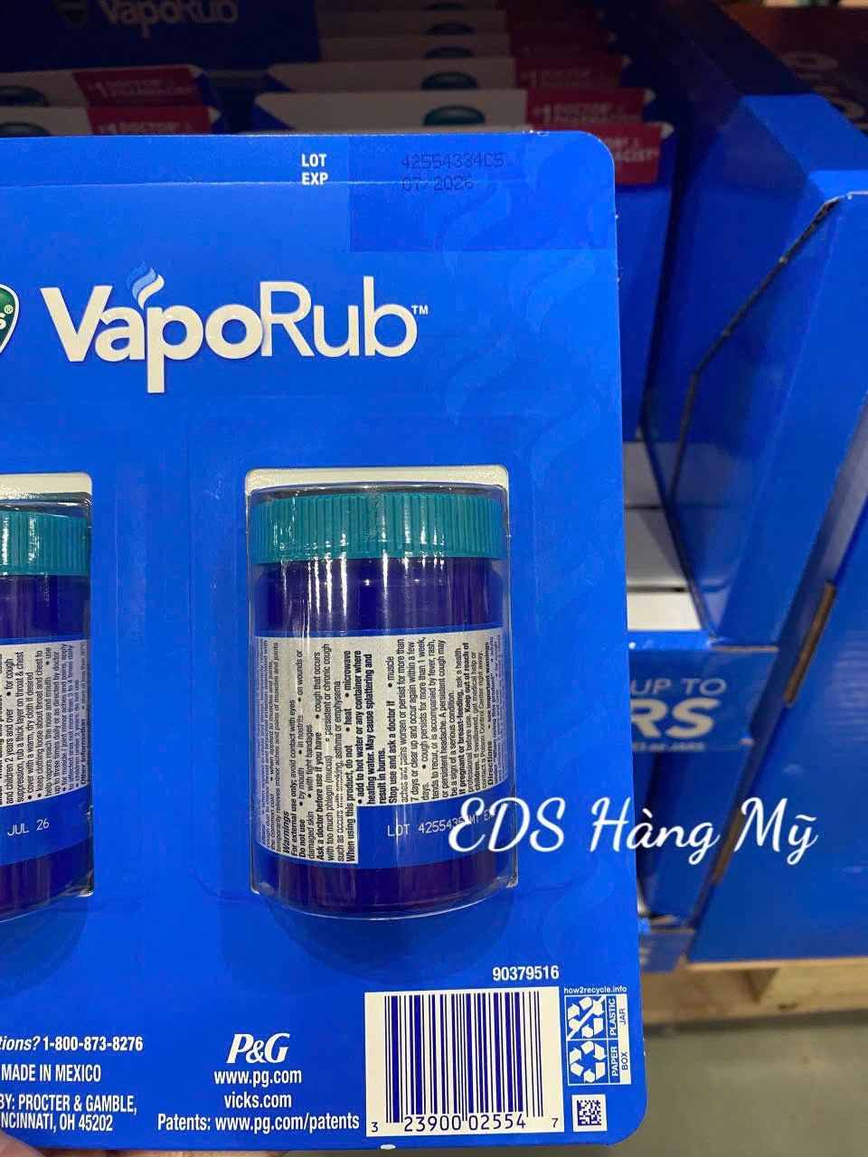 Dầu cù là ấm ngực giảm ho , giảm đau Vicks Vaporub