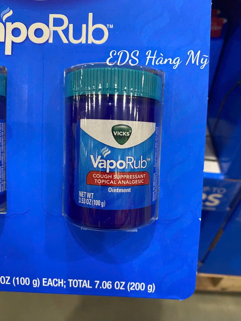 Dầu cù là ấm ngực giảm ho , giảm đau Vicks Vaporub