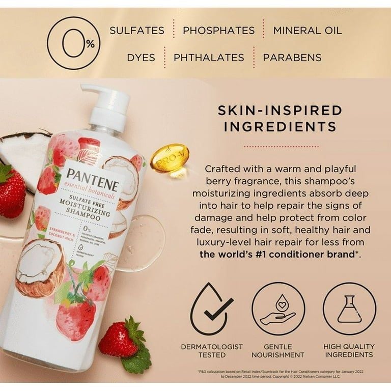 Dầu gội và dầu xả Pantene Strawberry & Coconut Milk