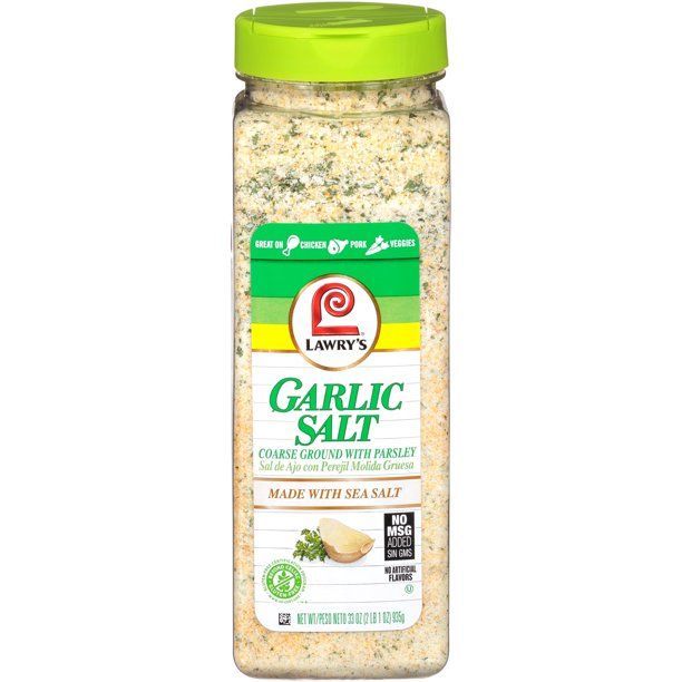 Gia vị bột tỏi – muối – ngò tây Lawry’s Coarse Ground Garlic Salt with Parsley
